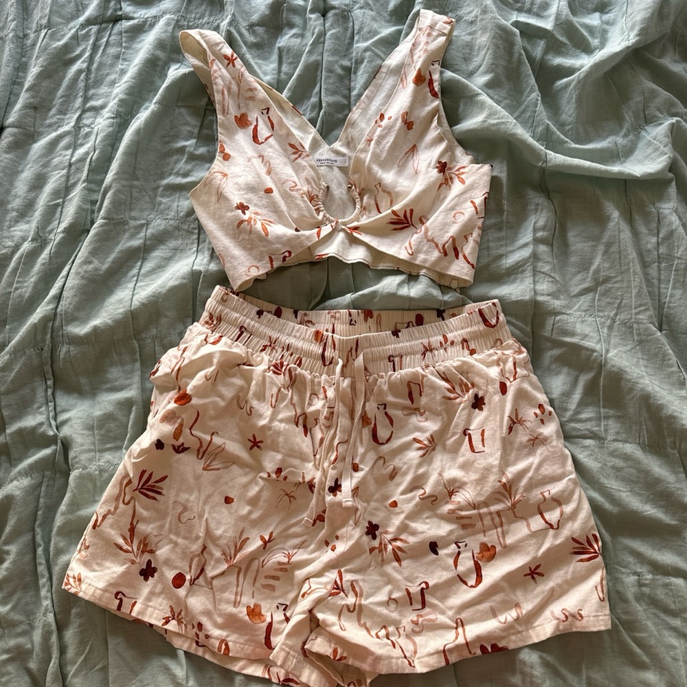 Peppermayo Raffi Linen short and top set